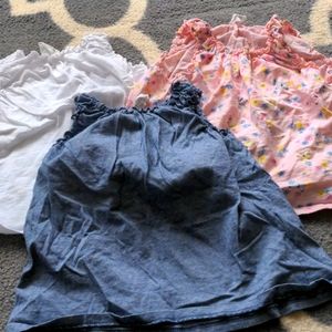Set of 3 flutter tanks 12-18 months h&m